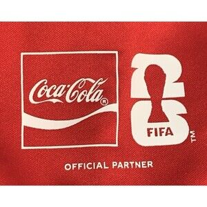 NEW Coca-Cola FIFA World Cup '26 Official Partner Logo Full Zip Jacket #172308 M